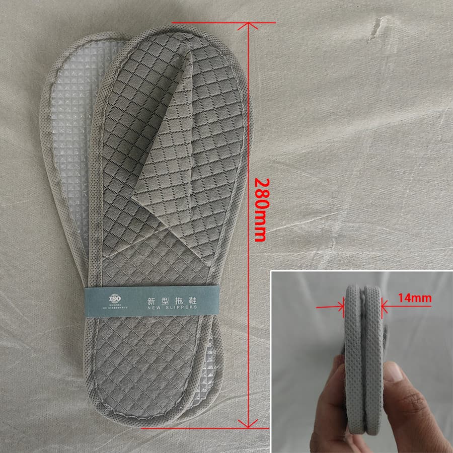 Chinelos descartáveis de hotel dedicados hotel b & b Extra grosso viagem portátil antiderrapante resistente ao desgaste