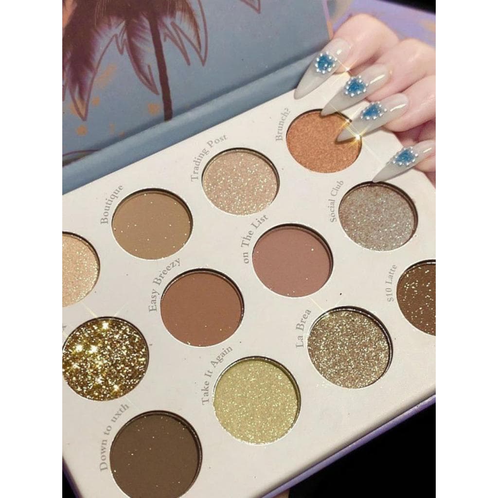 GUICMAI Tropical Summer California offmelrose Python Padrão Paleta de sombras de coco 12 cores Paleta de coco China