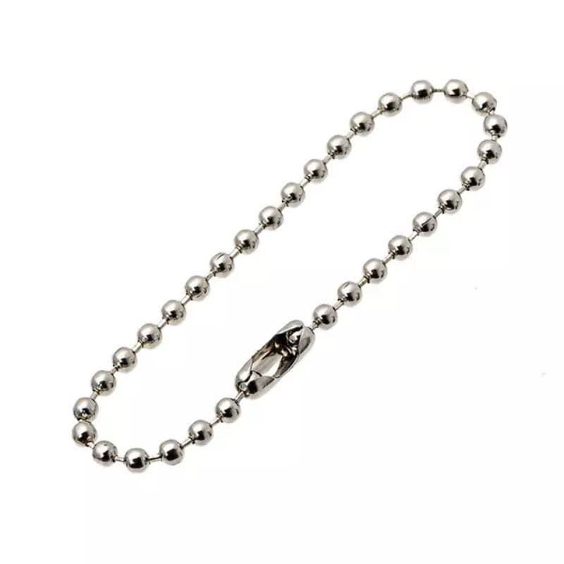 Corrente Bolinha 10cm com Fecho Canoa para Chaveiro Atacado Kit