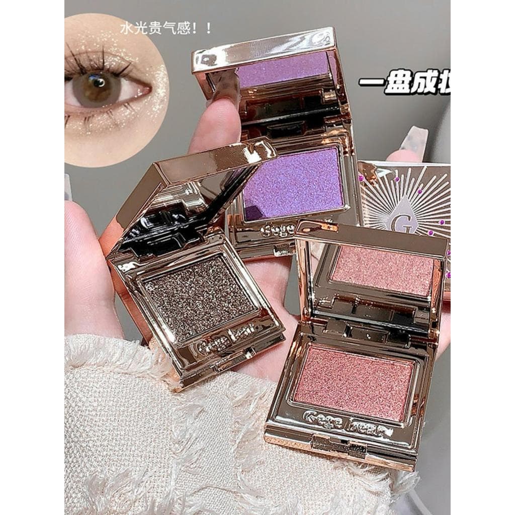 Gegebear Gem brilhando monocromático fino brilho cor Natural não voador rosa estudante doméstico sombra maquiagem 3 anos