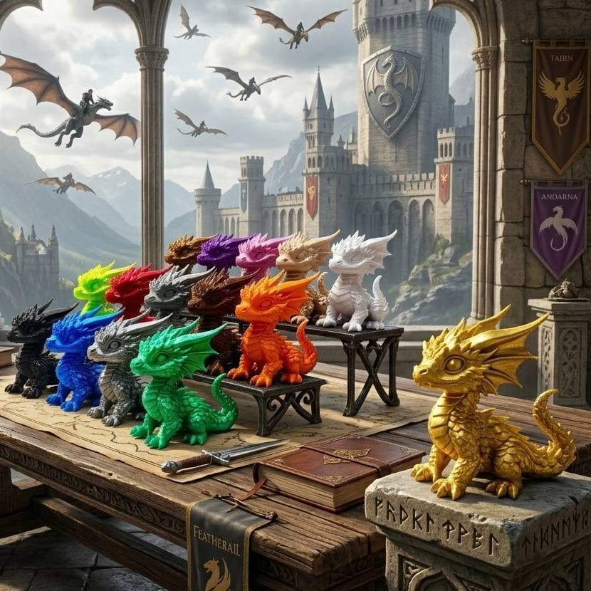 Mini Dragão Colecionável – Impressão 3D
