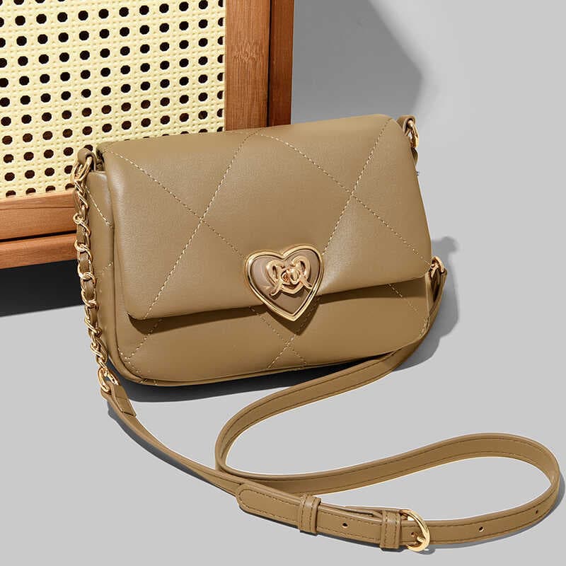 Hong Kong bolsa de couro genuíno feminina 2026 contador genuíno moda bolsa de ombro Casual All-Match corrente Diagonal s