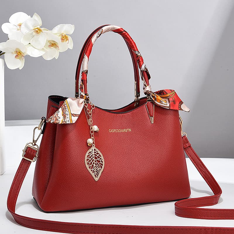 Bolsa 2025 novo estilo bolsa de noiva grande capacidade bolsa mensageiro bolsa de casamento vermelha atmosférica portáti