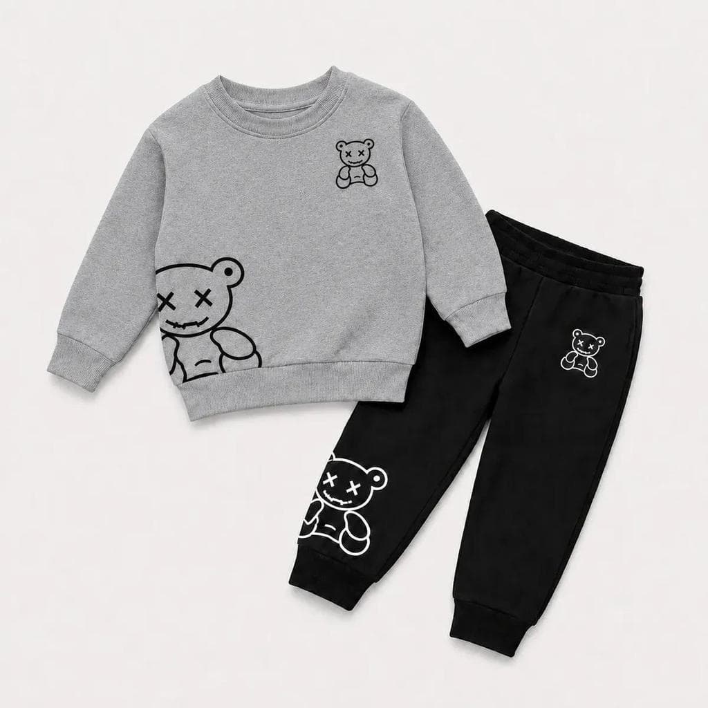 Conjunto Moletom Careca E Calça Ursinho Urbano Streetwear