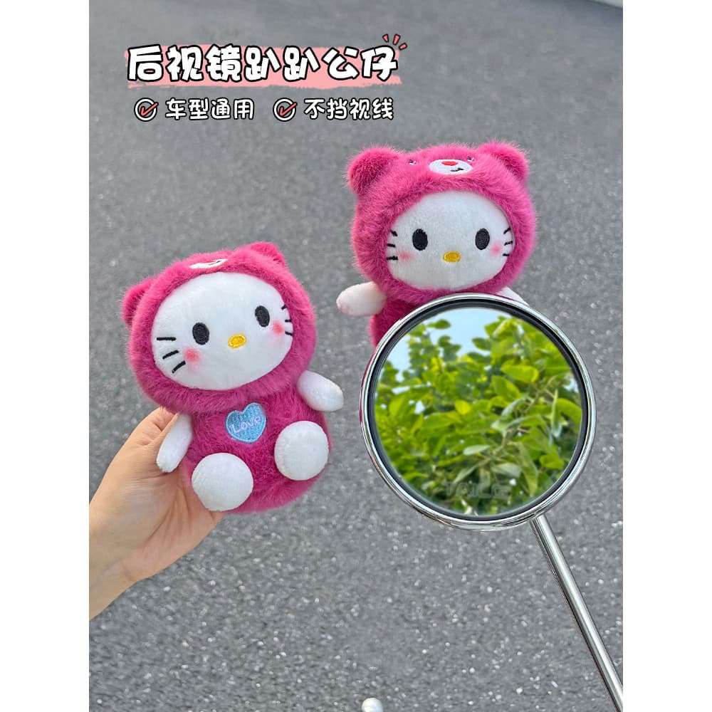 Carro elétrico espelho retrovisor decoração suprimentos boneca dos desenhos animados pingente novo estilo motocicleta ba