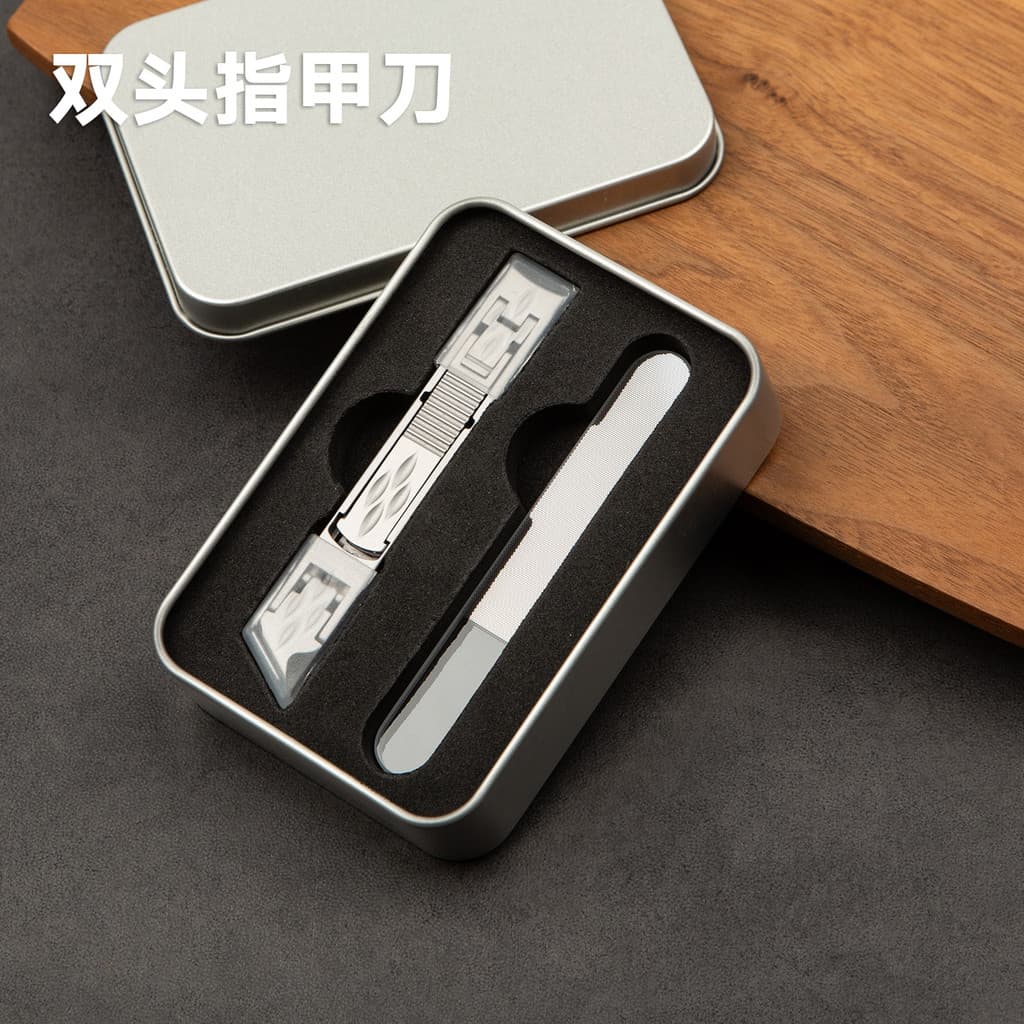 Pengshi conjunto de cortador de unhas genuíno, Anti-respingos, Diagonal, duas cabeças, conjunto grande, cortador de unha