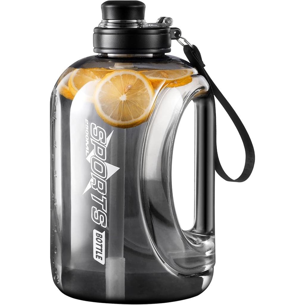 Garrafa de Água Doseno Grande de 95 OZ com Canudo, Alça Portátil, Livre de BPA, Ecológica, Perfeita para Esportes e Fitn