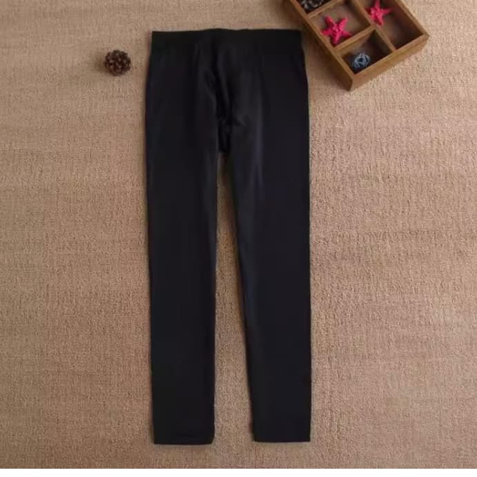 Conjunto de 2 peças 165/170 homens mulheres jovens crianças auto-aquecimento calças de outono calcinha de uma peça calça