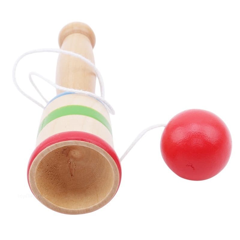 Jogo de esquiar com bolas de madeira, presente infantil
