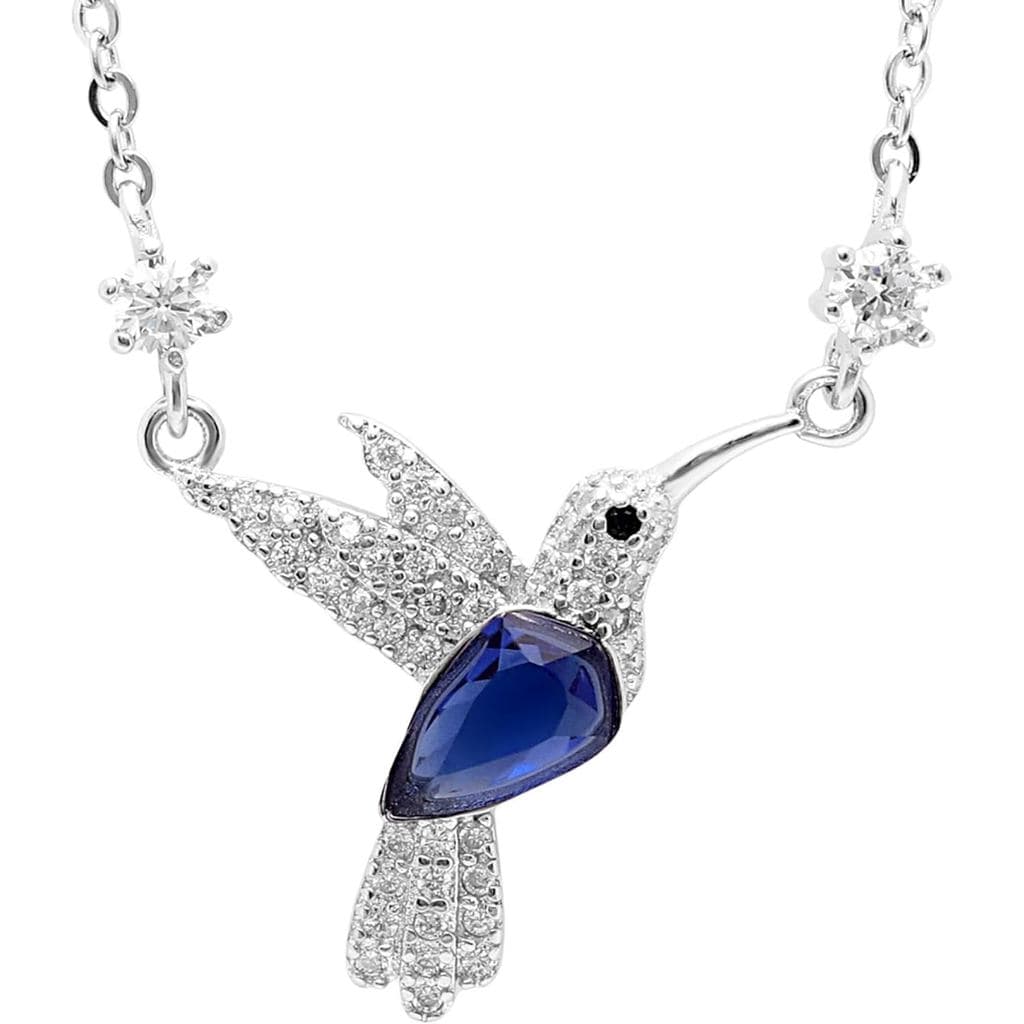 Pulseira Beija-Flor para Mulheres por Ginger Lyne |   Pulseira de corrente ajustável em prata esterlina com zircônia cúb