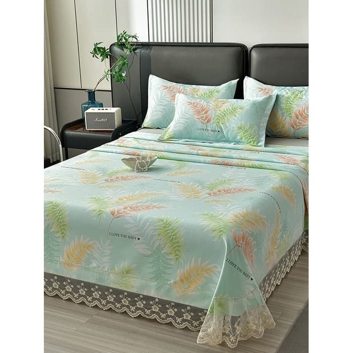 Renda velho pano grosso legal esteira conjunto de três peças de algodão Original All-Match quarto conjunto de cama quatr