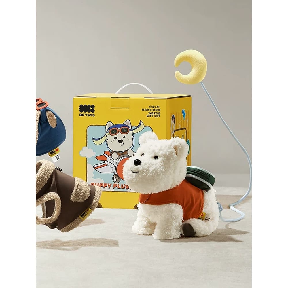 Bebê babycare West Highland caixa de presente crianças presentes meninos meninas bebê recém-nascido brinquedos de pelúci