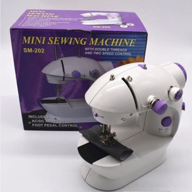 1102 máquina de costura Mini alfaiate máquina de costura multifuncional doméstico comer tricô grosso totalmente automáti