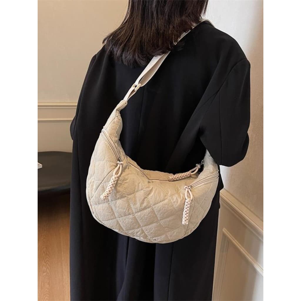Losango moda Casual bolsa de ombro grande capacidade Commuter saco feminino 2026 inverno All-Match Cross-corpo bolinho s