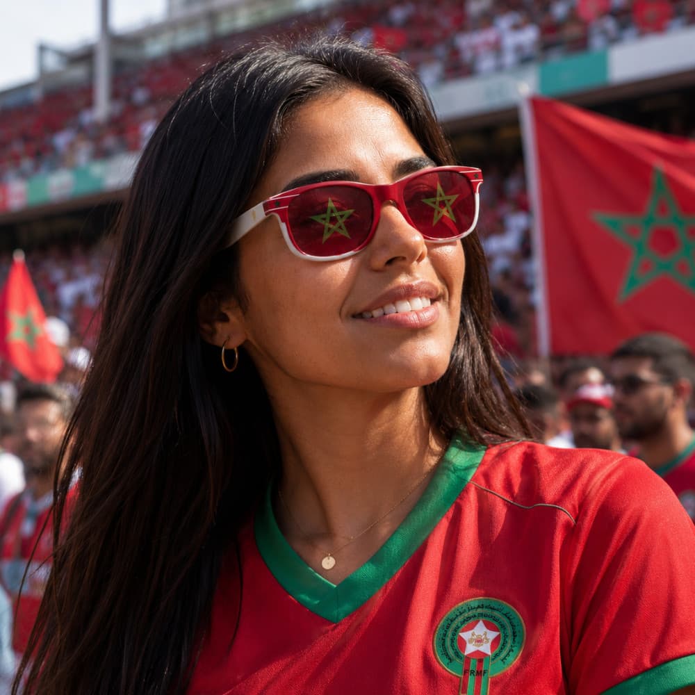 Óculos Torcedor Copa do Mundo –Marrocos