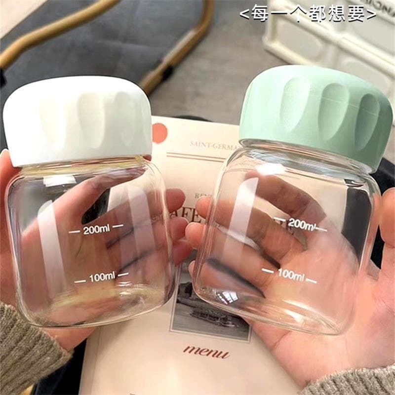 Japonês bonito Shaker copo leite em pó senhoras leite de soja Mini copo de água de leite de vidro mexendo copo de gordur