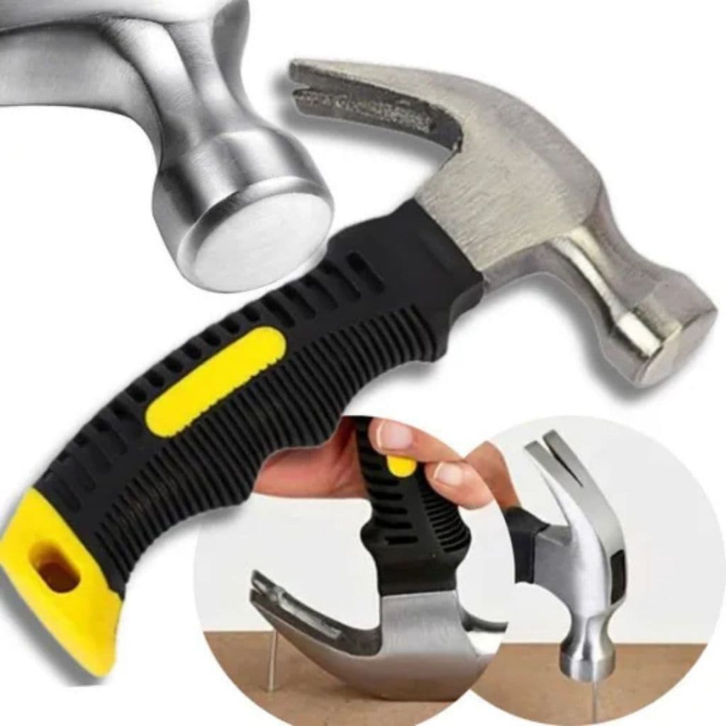 Martelo Mini 16cm - 6'' Cabo Curto Emborrachado - Martelinho