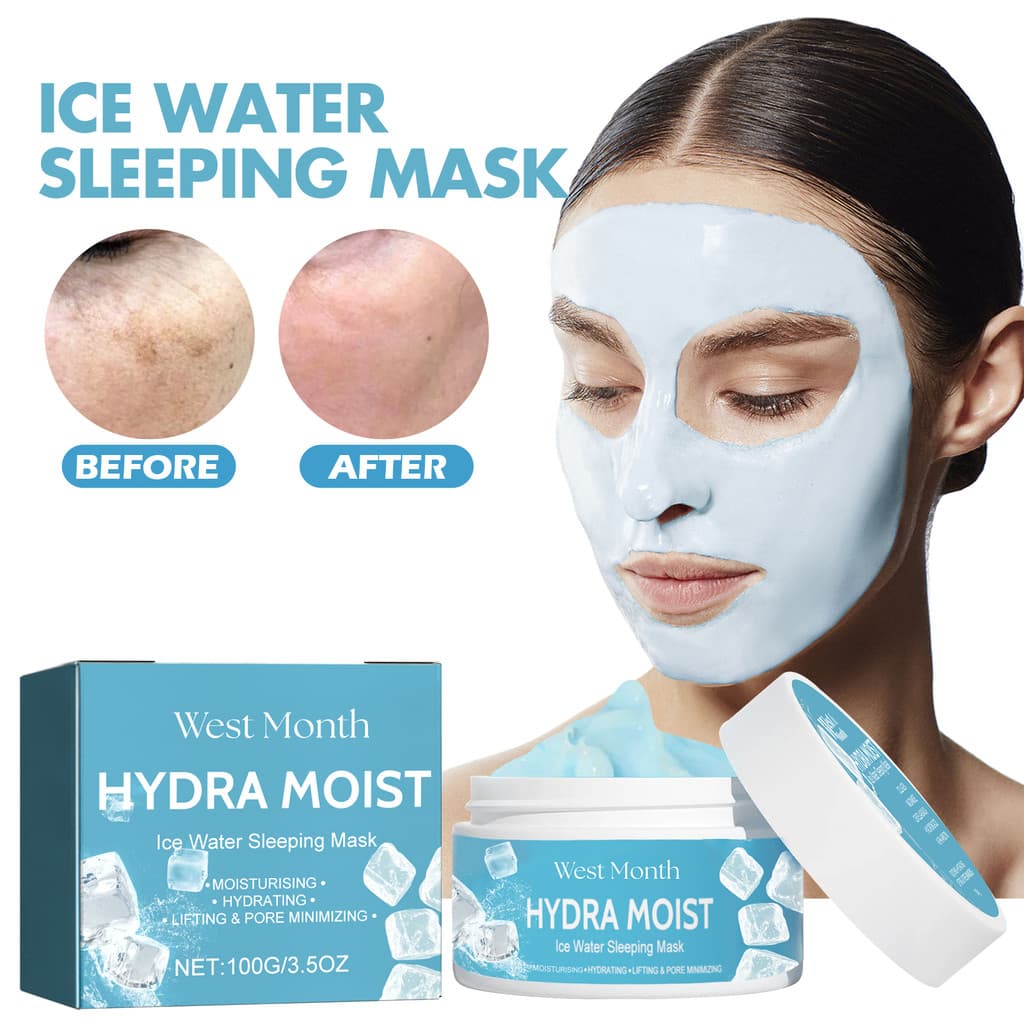 West Month Máscara Hidratante para Dormir Hidratante Limpeza da Pele Poros Reduz Linhas Finas Máscara para Marcas de Acn