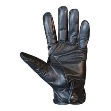 Luva De Couro Oficial  Militar Preta