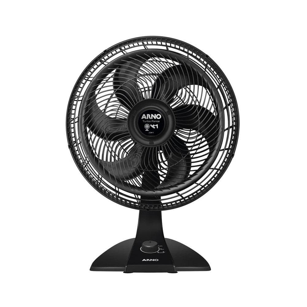 Ventilador de Mesa e Parede Arno Turbo Force, 220V, 40cm, 6 Pás, 126W, Preto, VF42, ARNO