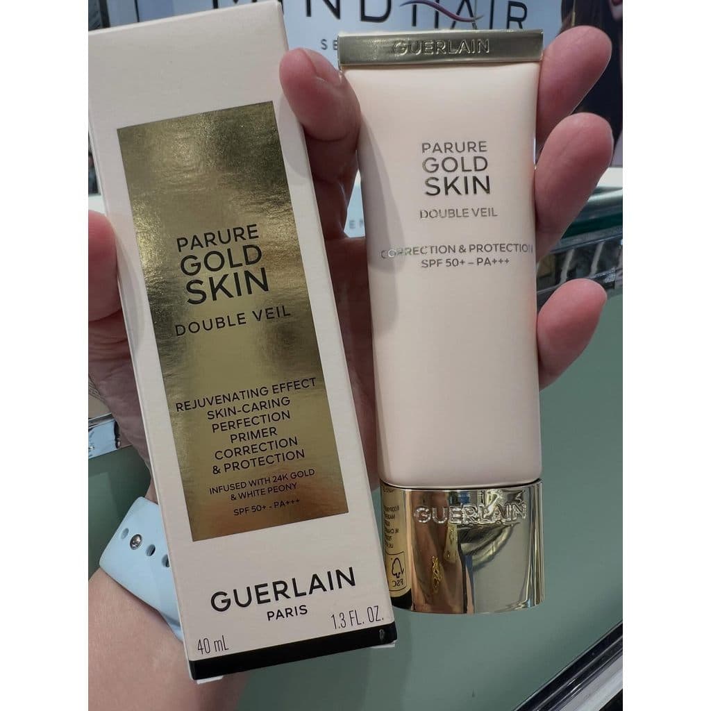 Pronto Estoque Guerlain Guerlain Gold Diamond Makeup Primer 40ml Reparador Proteção de Isolamento Facial Protetor Solar