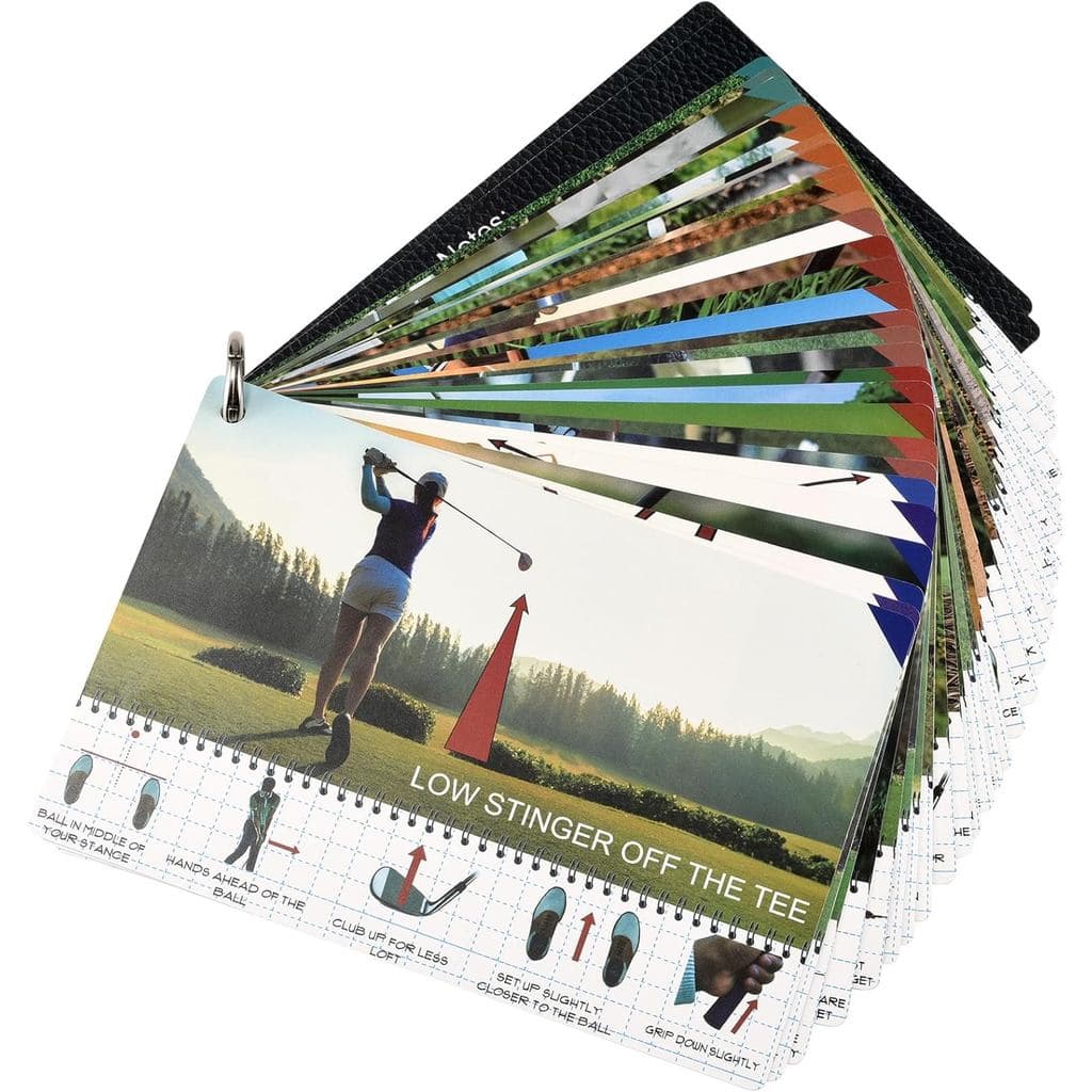 Cartões de Referência de Golfe - Regras e Dicas Essenciais de Golfe |   À prova d'água, durável, design compacto para go