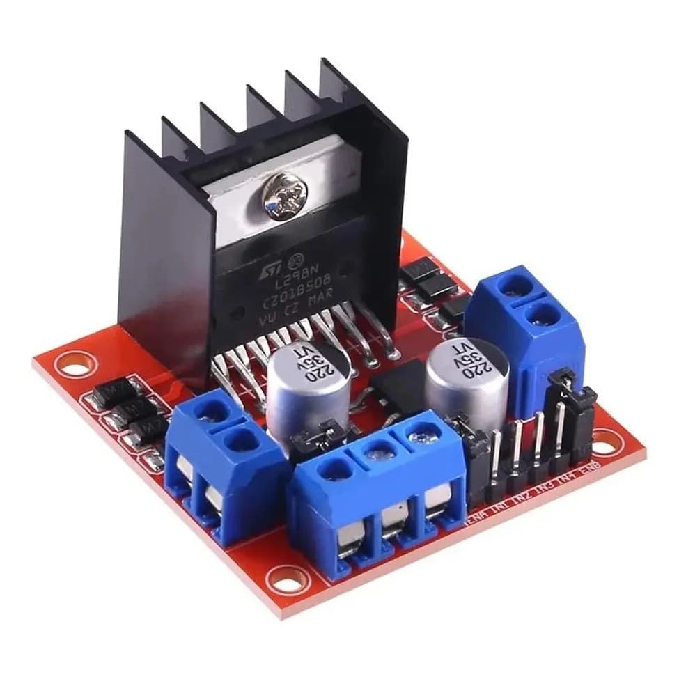 Driver Ponte H L298N para Arduino – Controla 2 Motores DC ou 1 Motor de Passo – Até 2A por Canal