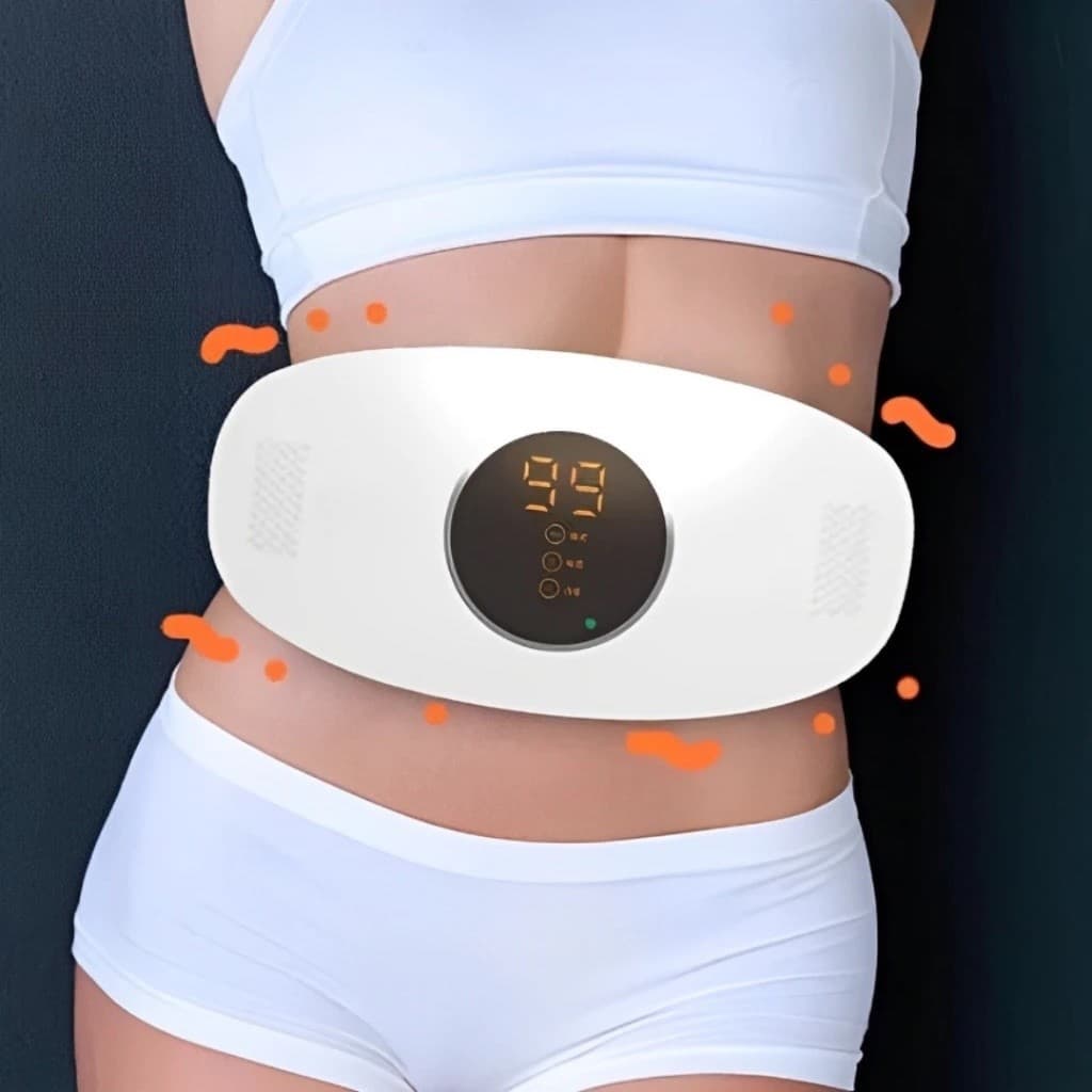 Cinto De Emagrecimento Elétrico Máquina Terapia Infravermelho Promover Digestão Vibração Abdominal Massageador
