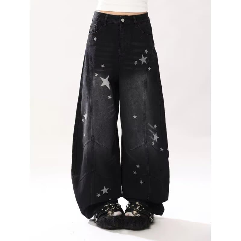 Estilo Hong Kong na moda masculina verão novo estilo 2026 carta única Jeans Hip Hop ins na moda High Street na moda rufi
