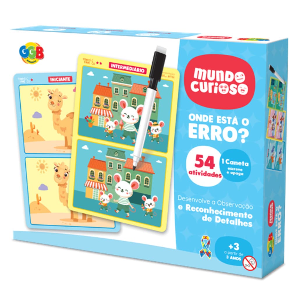 Brinquedo Infantil Onde Está o Erro? 54 atividade GGB