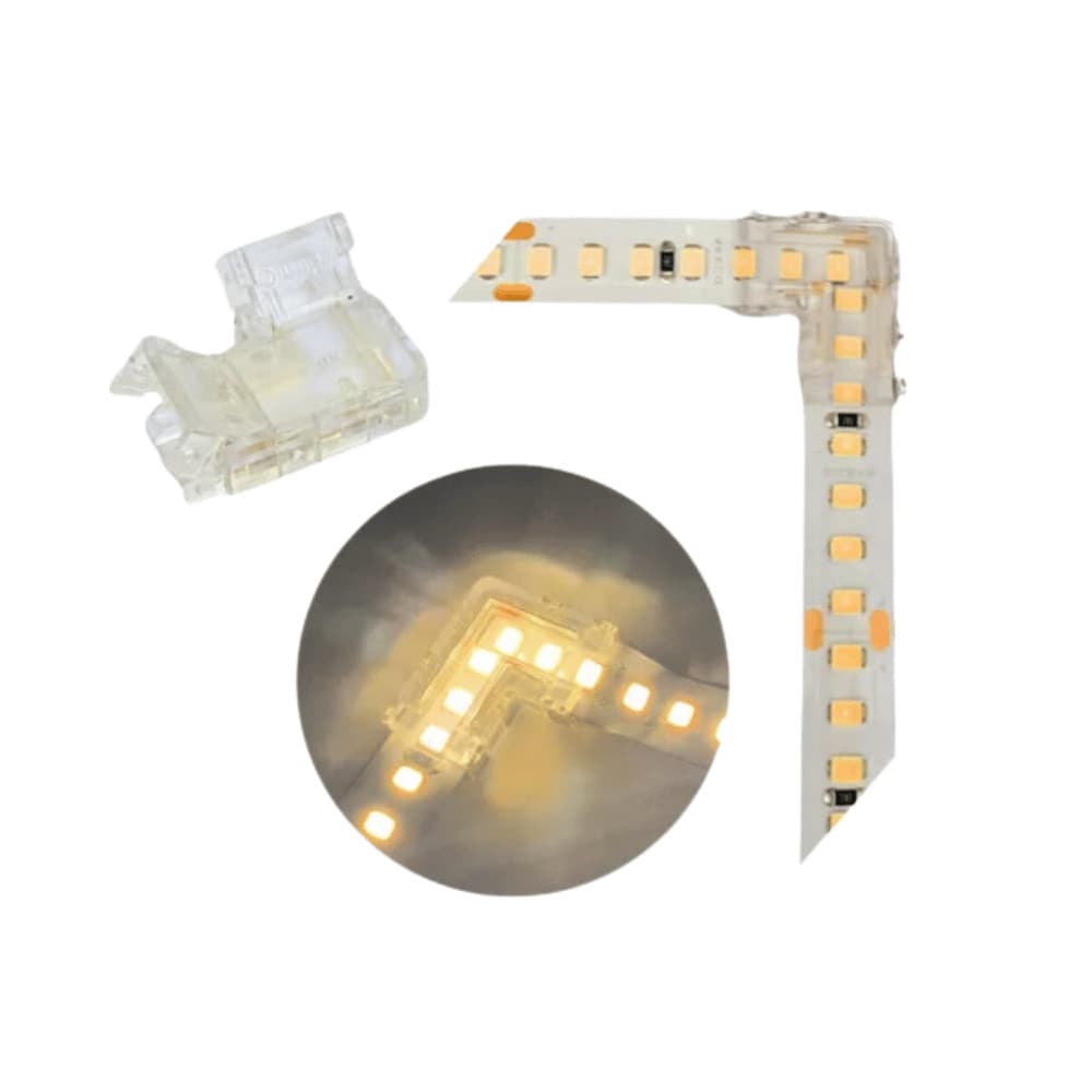 Acessório Kit Conector L Para Fita LED 10mm - Astra LED EM-036