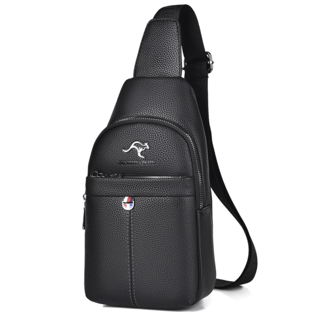 2024 novo estilo bolsa de peito masculina viagem ombro mensageiro saco de couro Casual masculino pequeno cruz saco menin