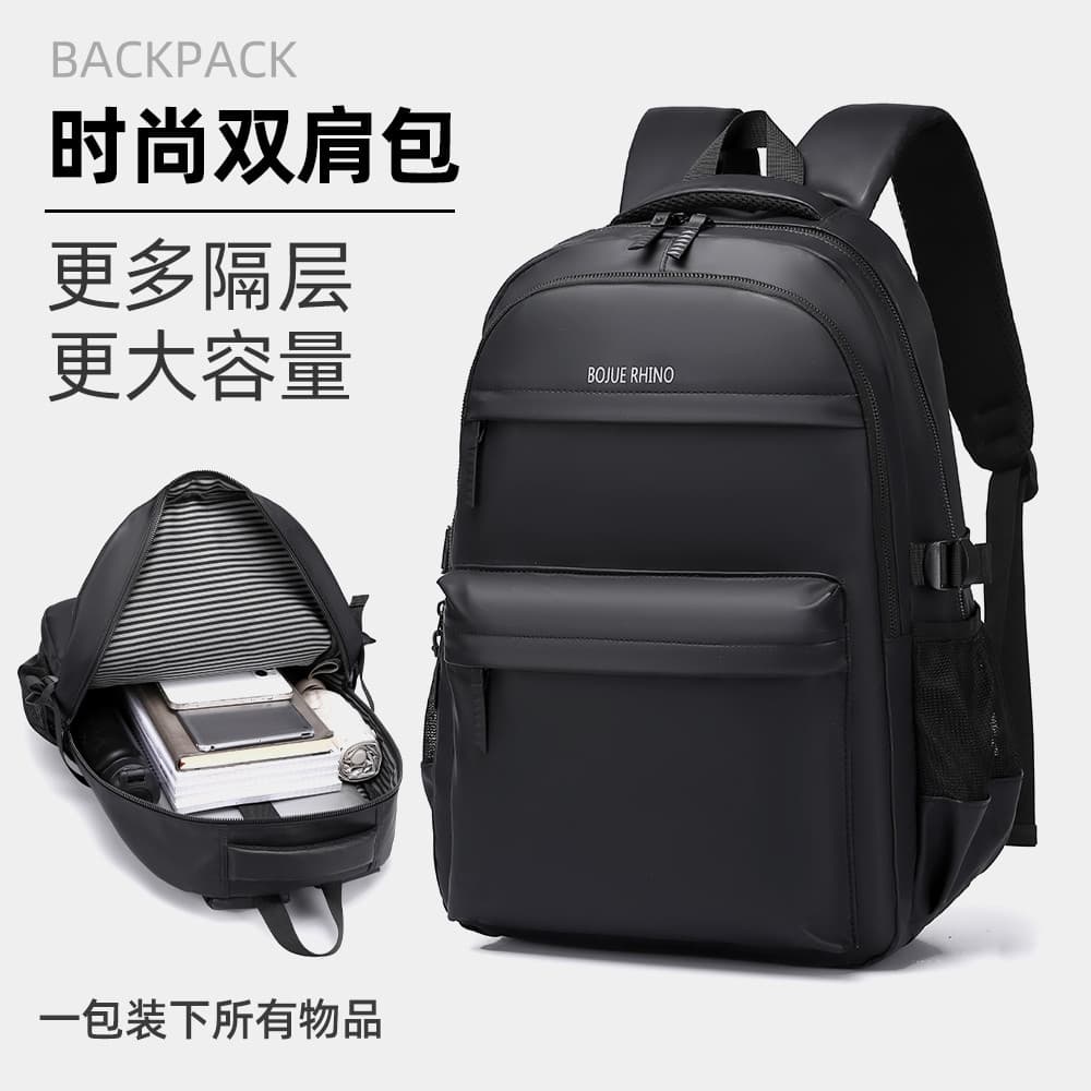 BOJUE RHINO/Contagem RHINO Mochila Masculina Grande Capacidade Business Commuter Travel Bolsa Mochila para Computador