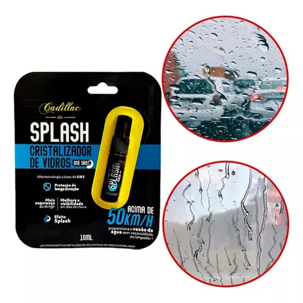 Splash Cadillac Cristalizador de Vidros 30ml