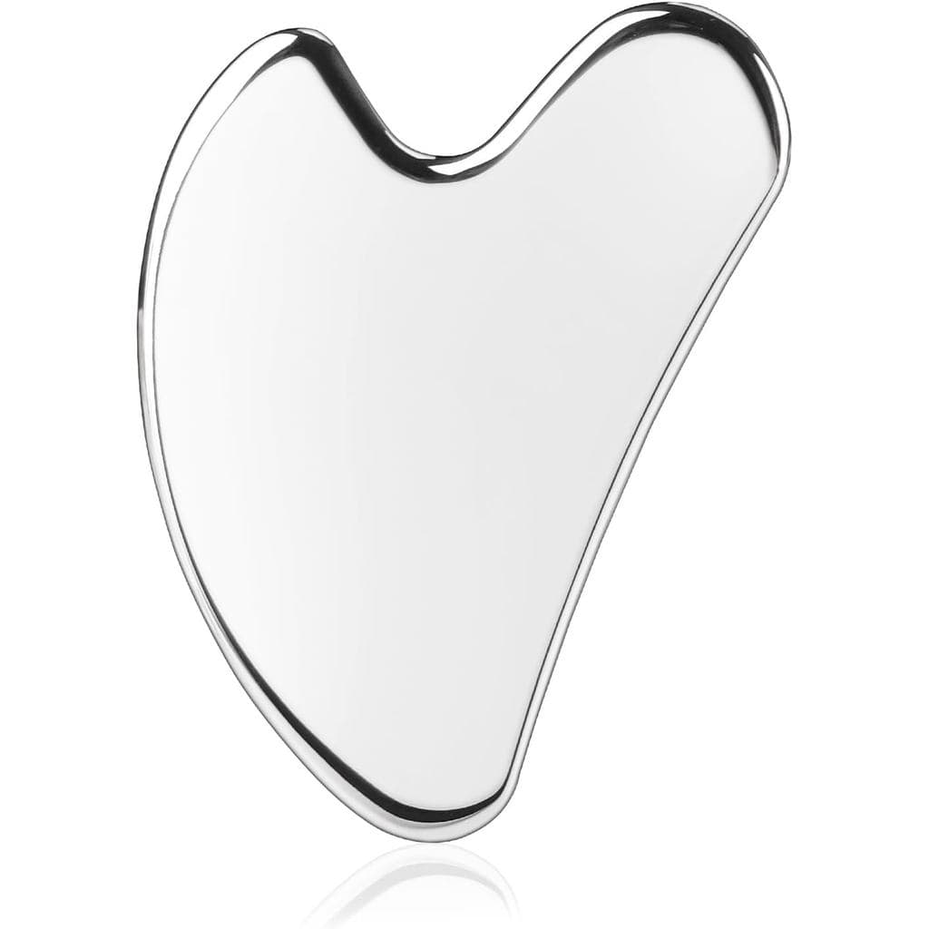 Ferramentas Faciais Gua Sha BTYMS, Ferramenta Guasha em Forma de Coração, Ferramenta de Escultura Facial em Aço Inoxidáv
