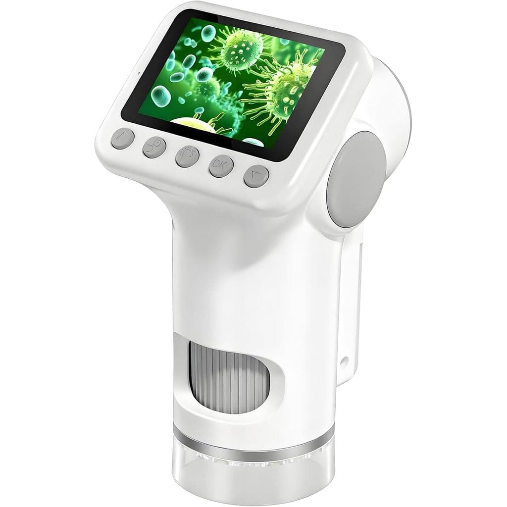 Microscópio para Crianças, 1600X 4K com Tela de 2.0", Microscópio Portátil, Kits de Ciência para Crianças de 5 a 7 Anos,