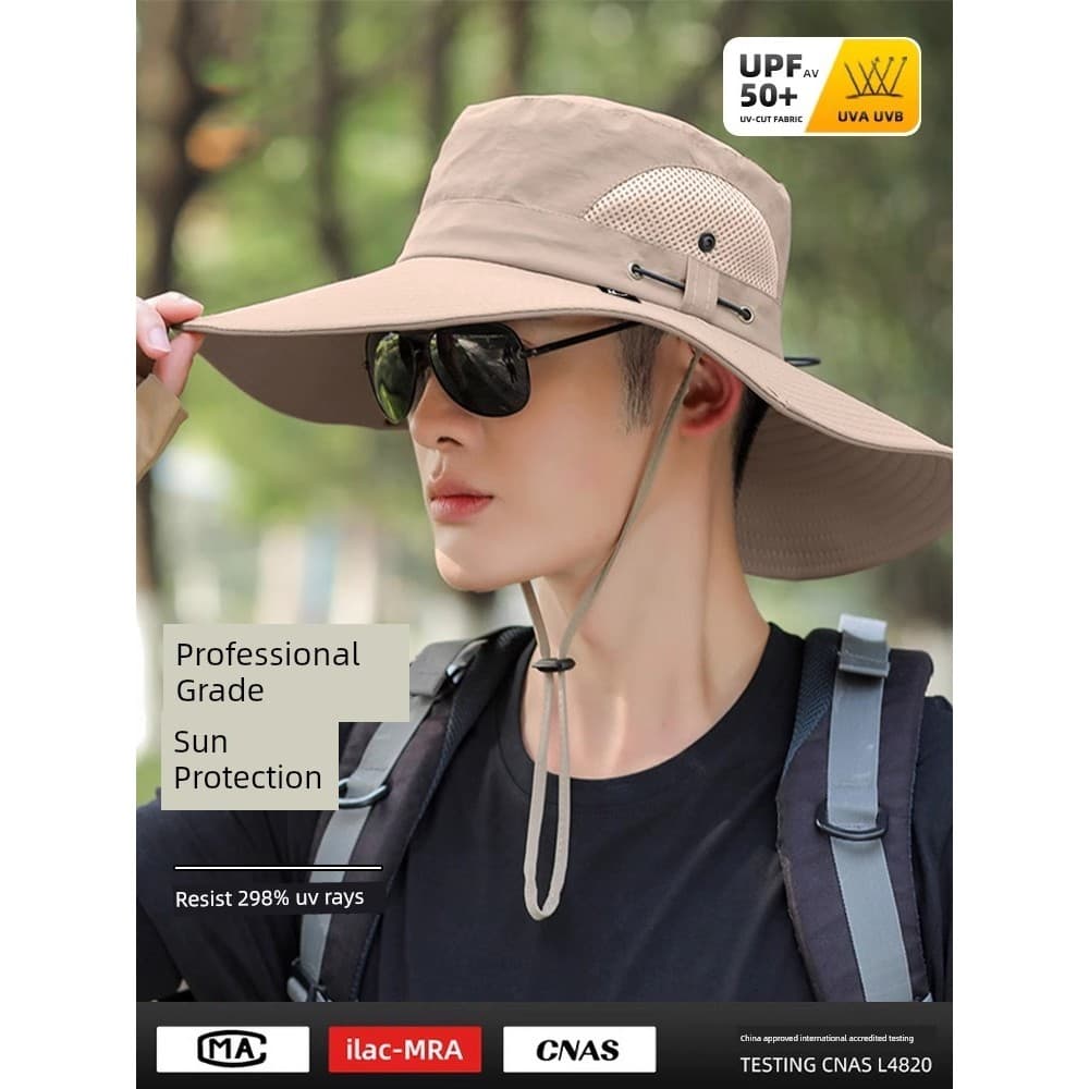 bone feminino boné Chapéu masculino ao ar livre montanhismo viagem chapéu de proteção solar chapéu de sol aba grande no