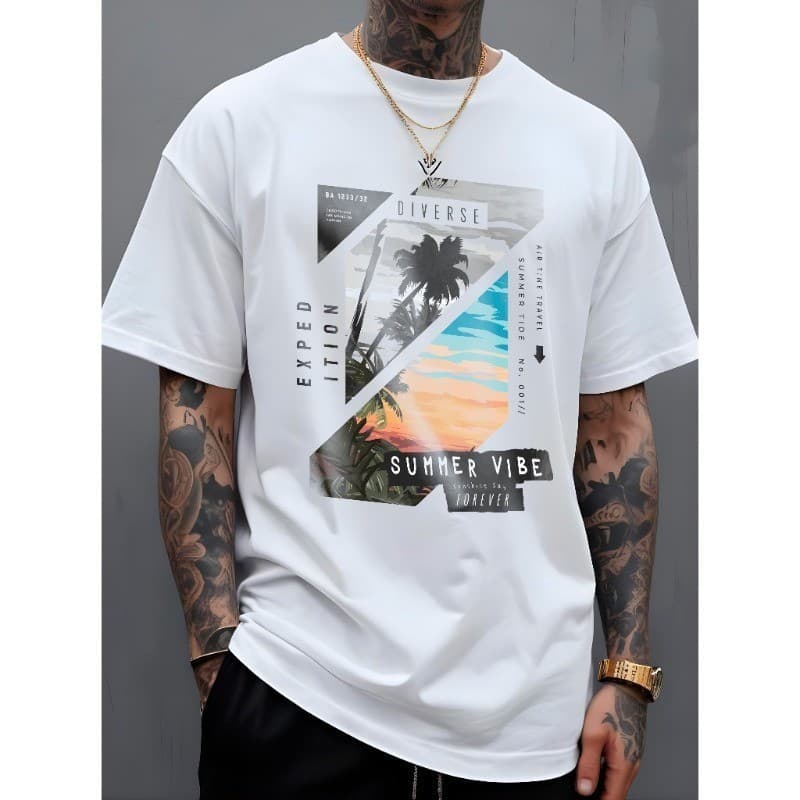 Camisa Masculina Camiseta Diverse Surf Camisa 100% Algodão