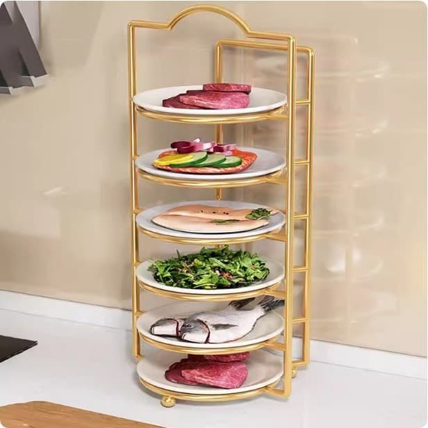 Restaurante pratos laterais placa rack cozinha preparação placa rack de armazenamento fixado na parede Multi-camada prat
