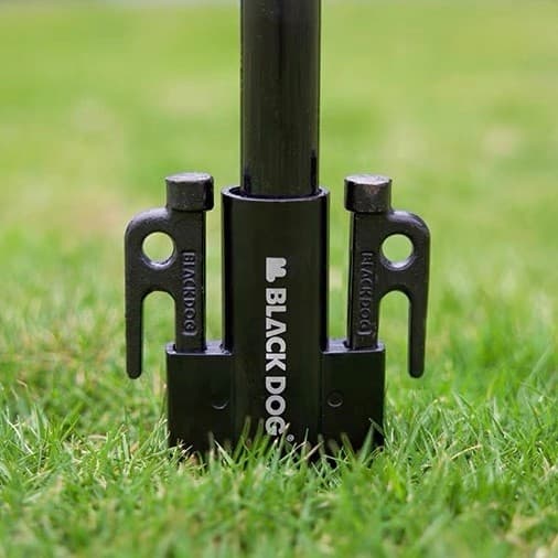 BLACKDOG cão preto ao ar livre dossel tenda acessórios de correspondência prego à terra resistente ao vento liga de alum