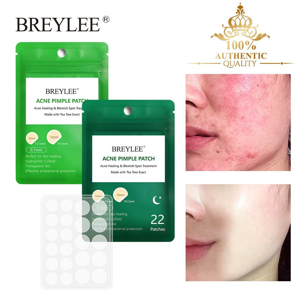 BREYLEE Adesivo para Acne e Espinhas, Tratamento de Acne, Remove Cravos, Cuidados com a Pele Acneica, Máscara Facial, Co