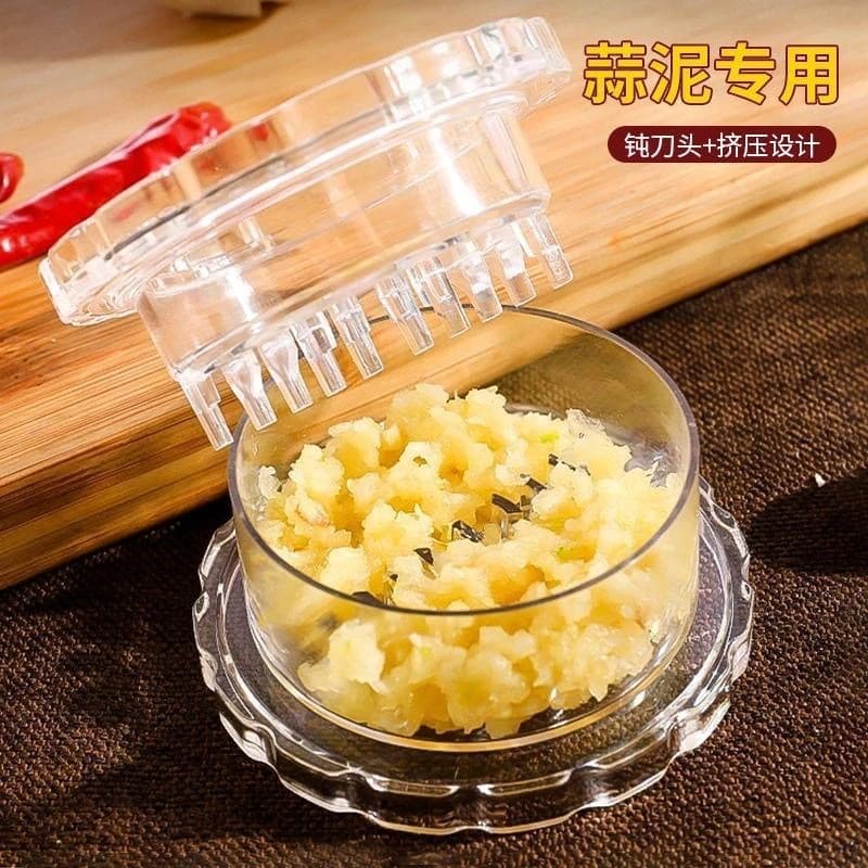 [Torne-se alho em um segundo] Caixa de alho rotativa japonesa Triturador de alho Imprensa Cozinha Manual doméstico Espre