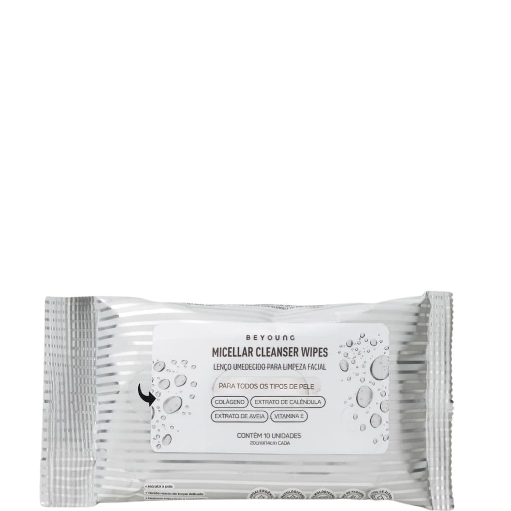 Beyoung Micellar Cleanser Wipes Lenços Umedecidos 25 Unidades BZL