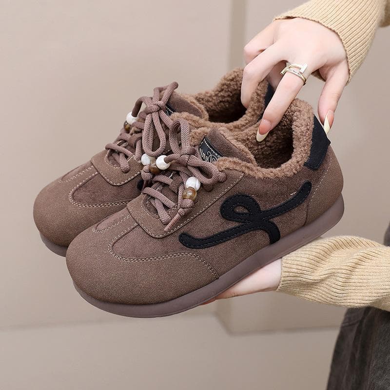 2025 inverno novo estilo velho pequim sapatos de algodão macio antiderrapante quente sapatos de treinamento alemão velo