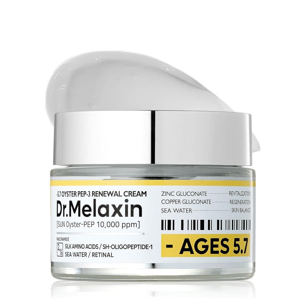 Creme Renovador Dr.Melaxin Oyster Pep3 |   Hidratante Facial Diário Anti-Envelhecimento, Elasticidade da Pele e Redução