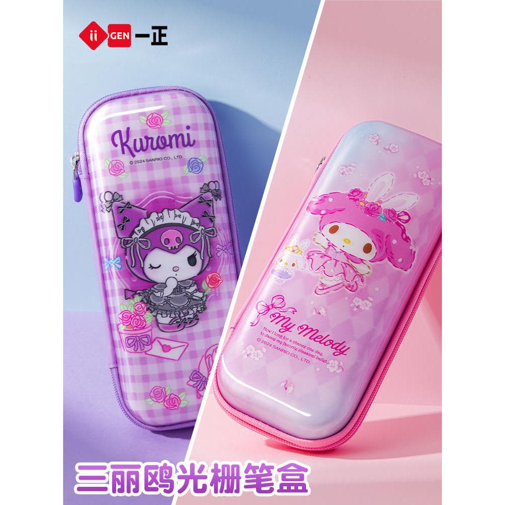 Yizheng Sanrio Grille Estojo para lápis de alto valor Girl Melody EVA Caixa de papelaria 3D Tridimensional Armazenamento