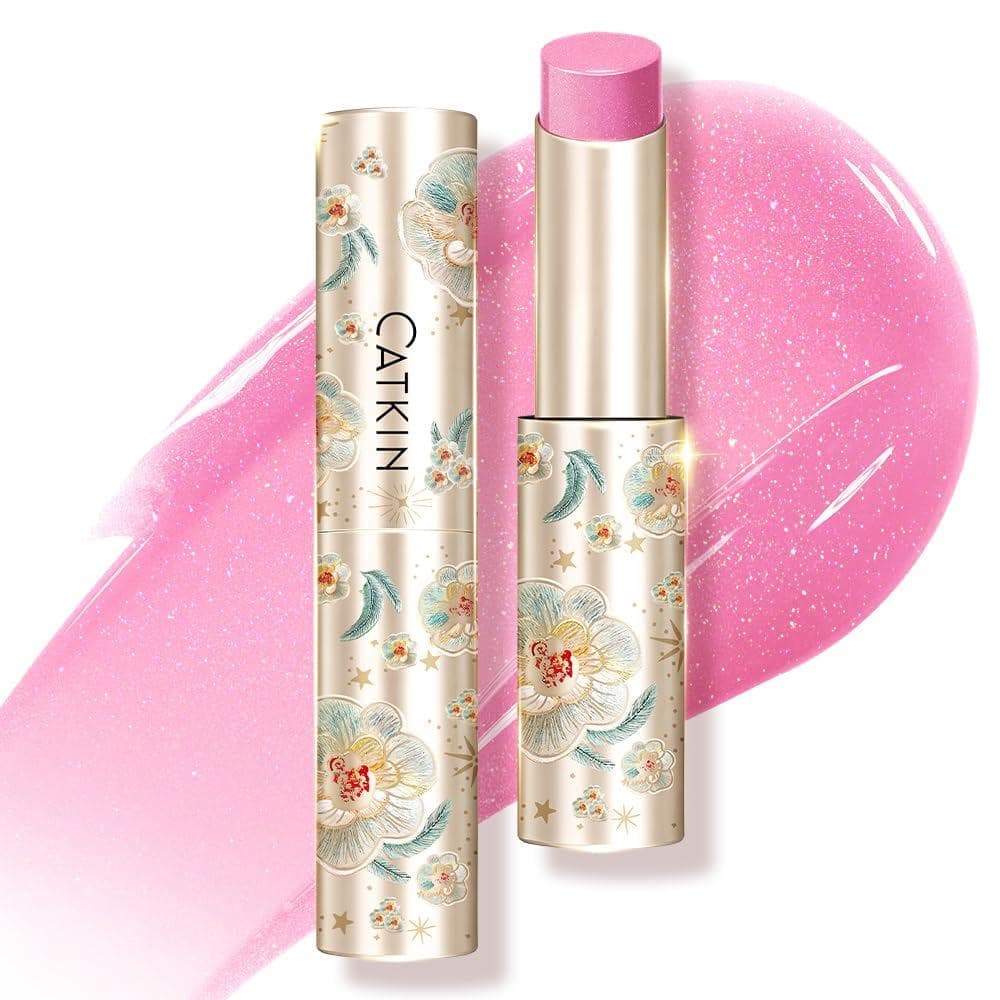 CAIN Batom Brilhante Ultra-Hidratante, Gloss Labial Luminoso, Bálsamo Efeito Volume, Manteiga de Karité, Repara e Acalma