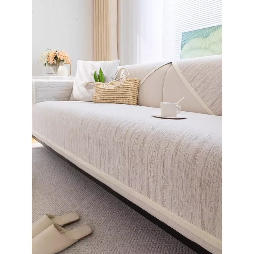 Almofada de sofá de Chenille quatro estações Universal antiderrapante almofada luz estilo luxo minimalista couro capa de