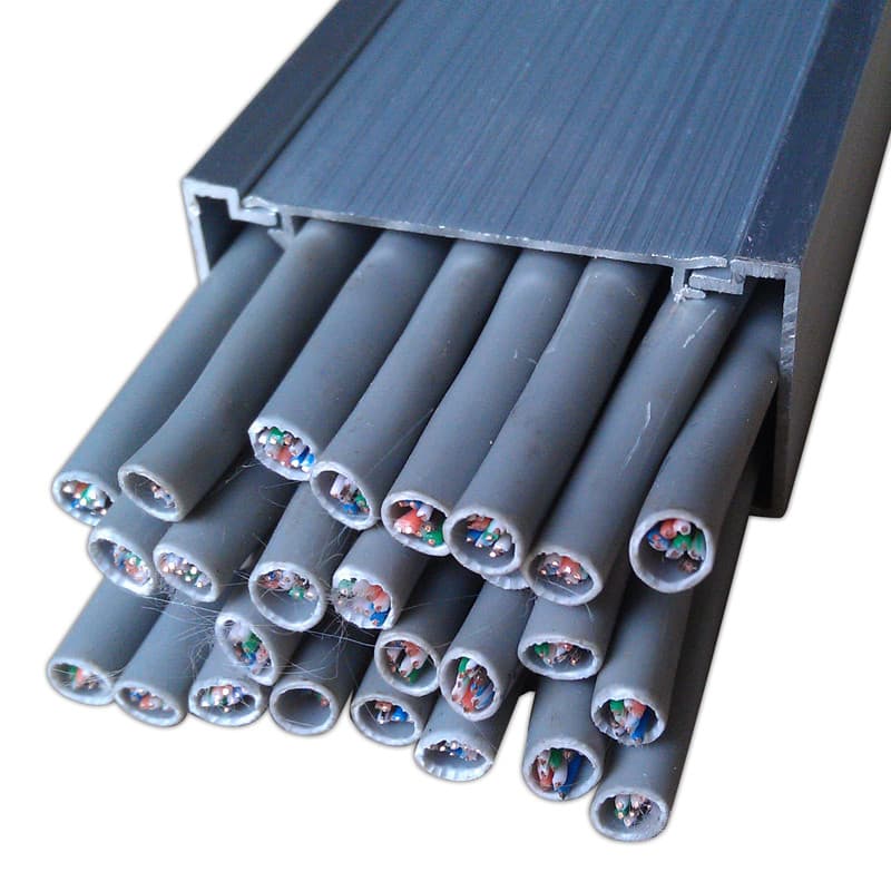 50*25 abertura externa liga de alumínio quadrado fio slot parede fio slot fio fio fio aberto fiação Metal fio slot
