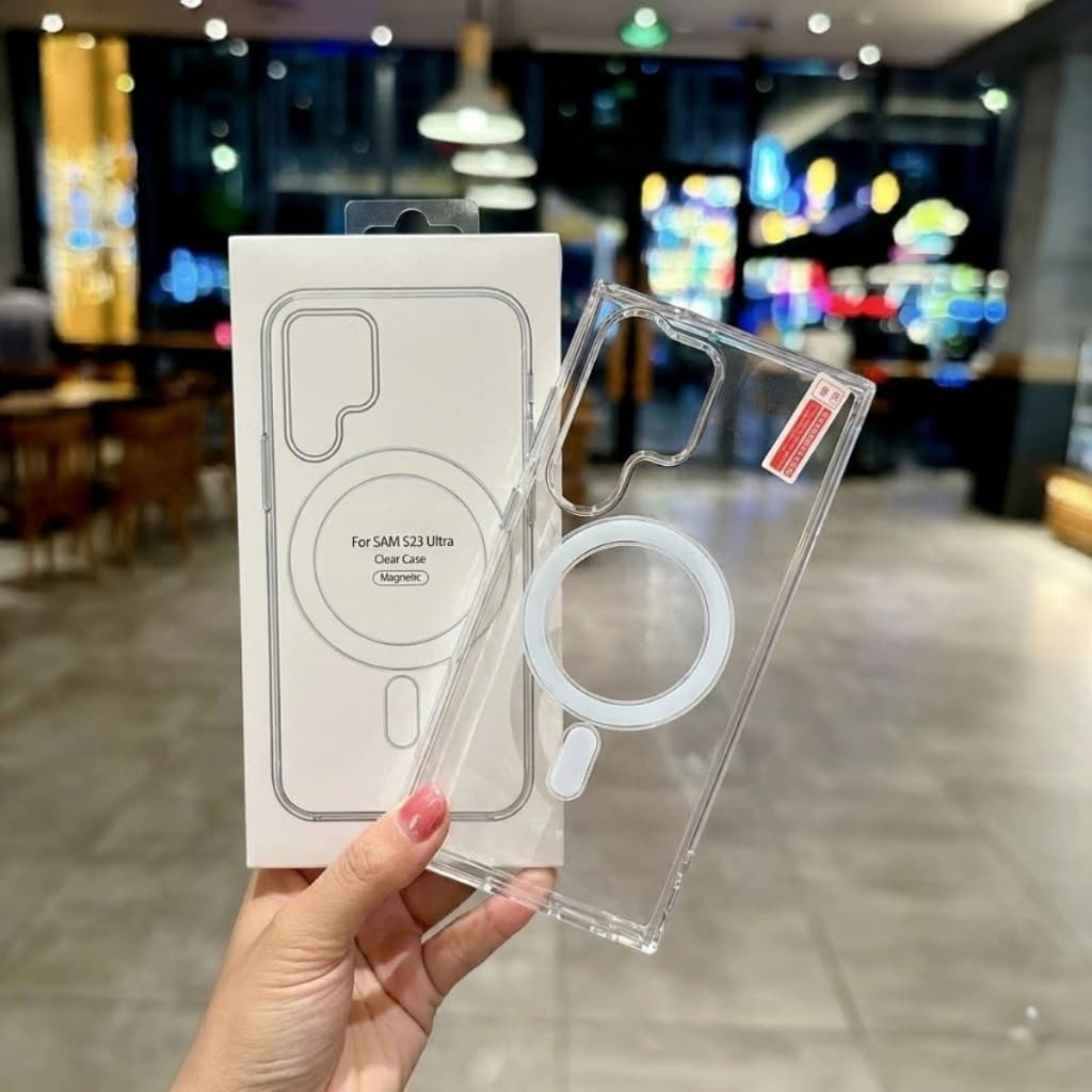 Capinha Samsung Galaxy com MagSafe Transparente Anti Impacto Premium Não Amarela